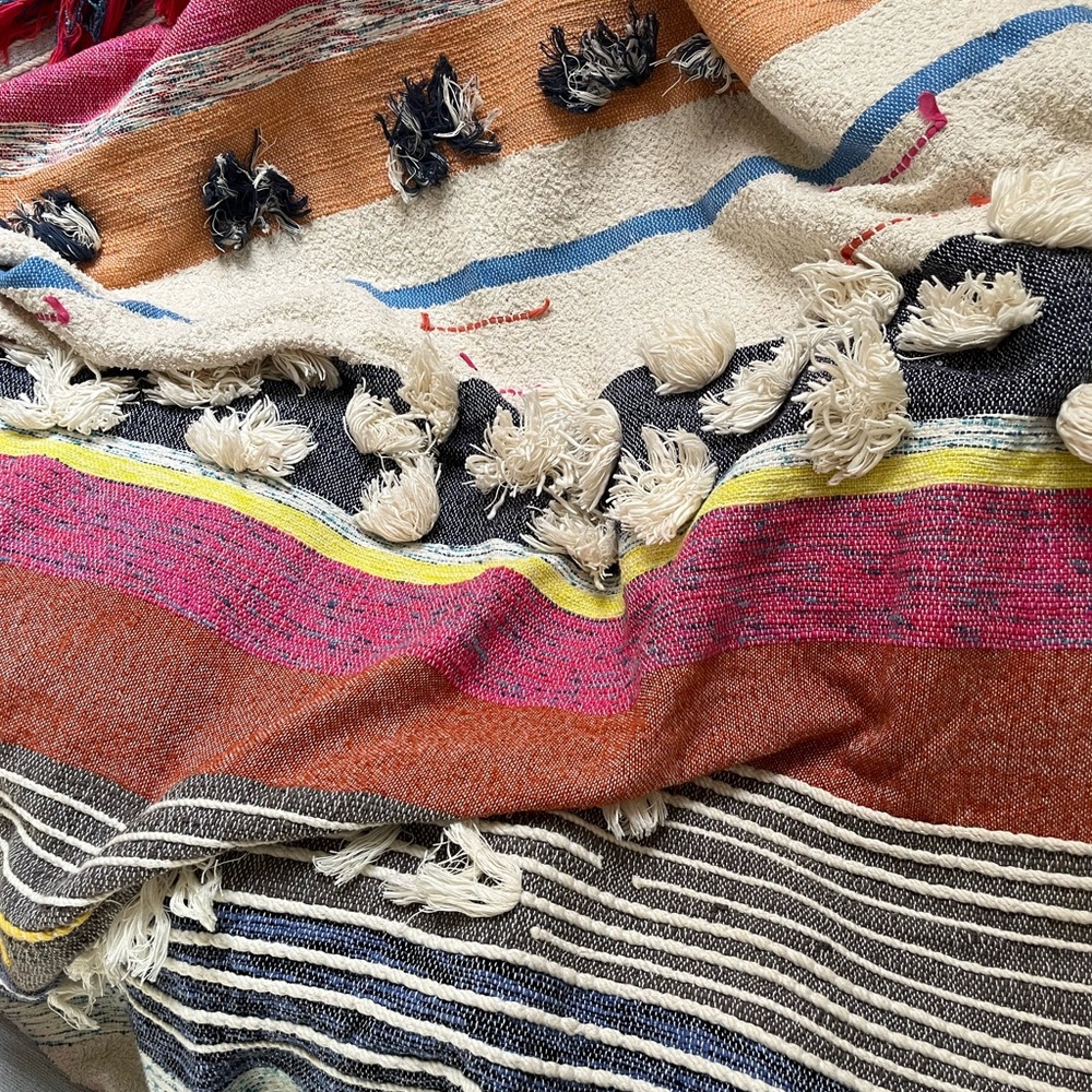 All roads Anthropologie throw blanket